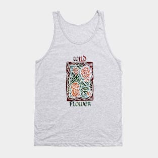 Wild Flower Roses Tank Top